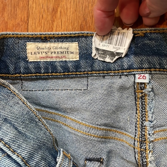 A NWT Levi’s Strauss & CO. Size 26 Blue Jeans Skirt Pencil Style Pockets - Picture 6 of 16